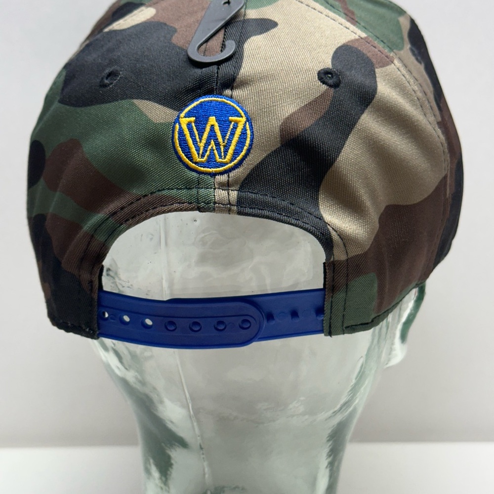 Golden State Warriors Hat Snapback Camouflage Camo Cap UNK NBA Ultra Game OSFA - Picture 4 of 7